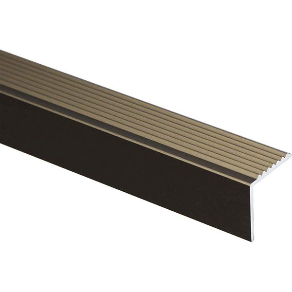 Anodised Aluminium Anti Slip Stair Edge Nosing Trim