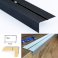 40mm x 20mm Anti Non Slip Stair Nosing Aluminium Edge Rubust Trim Drilled Carpet Guard