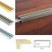 Anti Slip Aluminium Stair Edge Nosing Rubust Trim Drilled