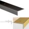 Anti Slip Anodised Aluminium Stair Edge Nosing Trim