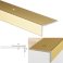 Anti Slip Anodised Aluminium Stair Edge Nosing Trim