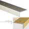 Anti Slip Anodised Aluminium Stair Edge Nosing Trim