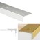 Anti Slip Anodised Aluminium Stair Edge Nosing Trim