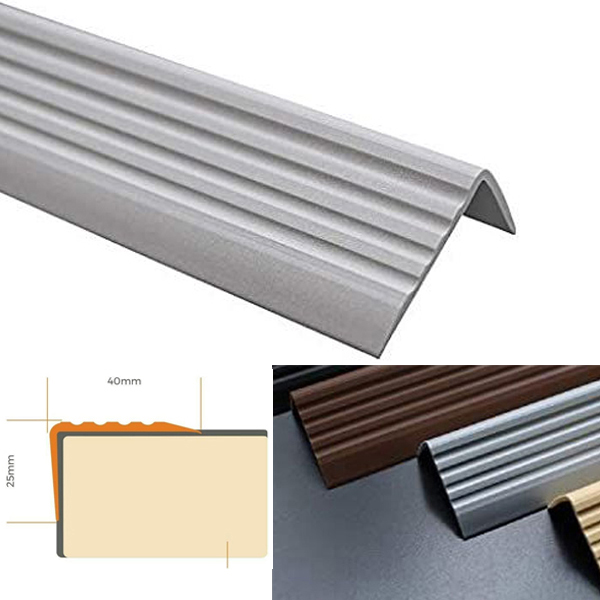 Self Adhesive Bullnose Stair Nosing Highly Flexible Rubber Angle Step Edge Trim