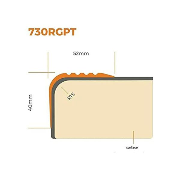 Bullnose Stair Nosing PVC Rubber Angle Step Edge