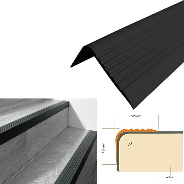 Bullnose Stair Nosing PVC Rubber Angle Step Edge