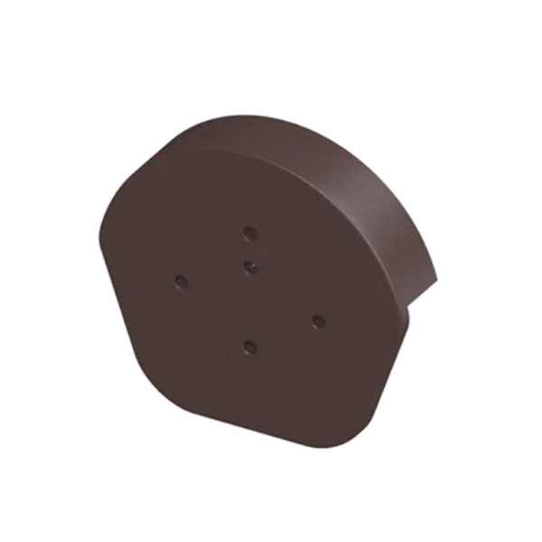 PVC Dry Verge U Ridge End Cap