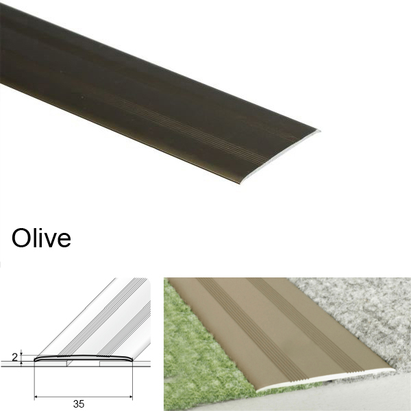 Self Adhesive Flat Aluminium Door Thresholds, Floor Trim