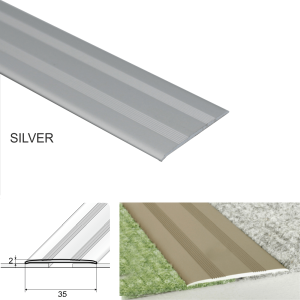 Self Adhesive Flat Aluminium Door Thresholds, Floor Trim