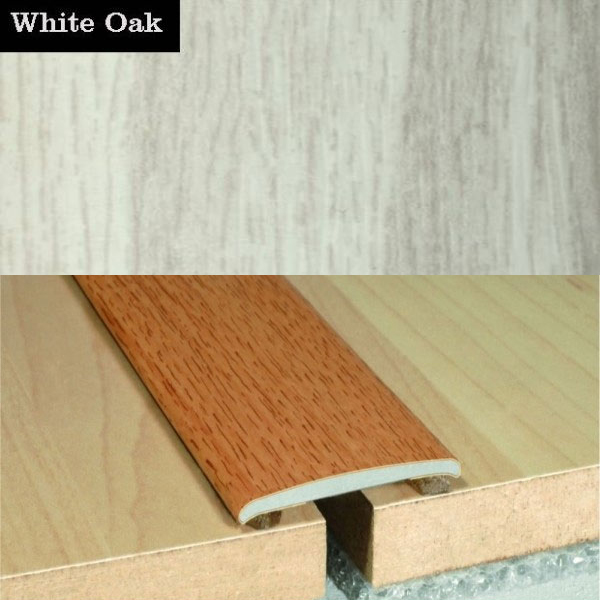 Flat Aluminium Self Adhesive Wood Effect Door Thresholds 