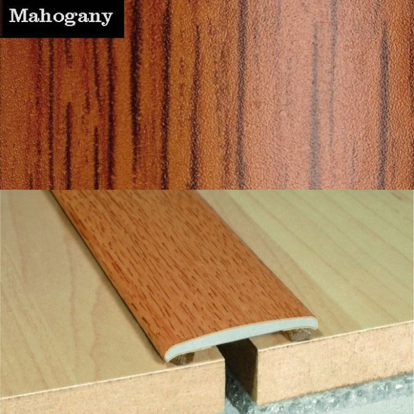 Flat Aluminium Self Adhesive Wood Effect Door Thresholds 