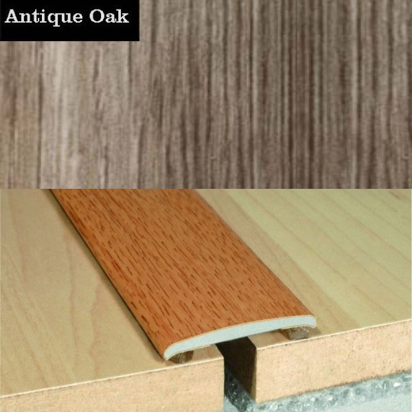 Flat Aluminium Self Adhesive Wood Effect Door Thresholds 