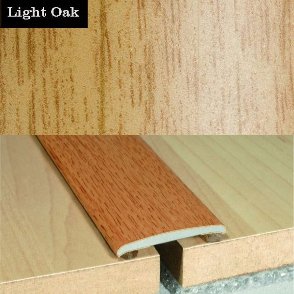 Flat Aluminium Self Adhesive Wood Effect Door Thresholds 