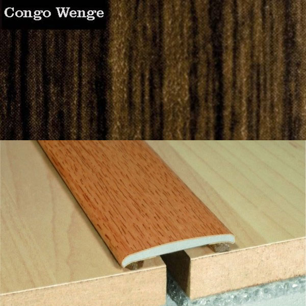 Flat Aluminium Self Adhesive Wood Effect Door Thresholds 