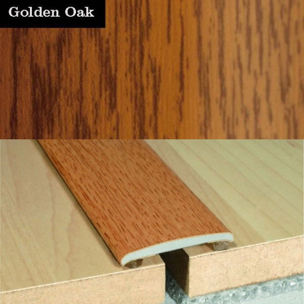 Flat Aluminium Self Adhesive Wood Effect Door Thresholds 