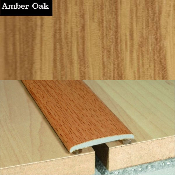 Flat Aluminium Self Adhesive Wood Effect Door Thresholds 