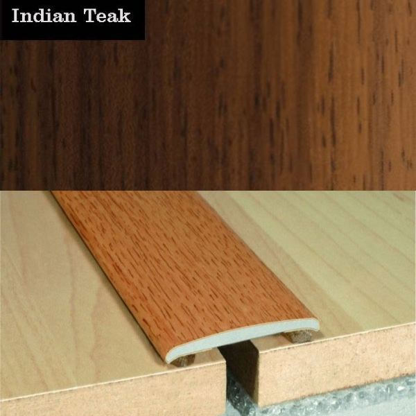 Flat Aluminium Self Adhesive Wood Effect Door Thresholds 