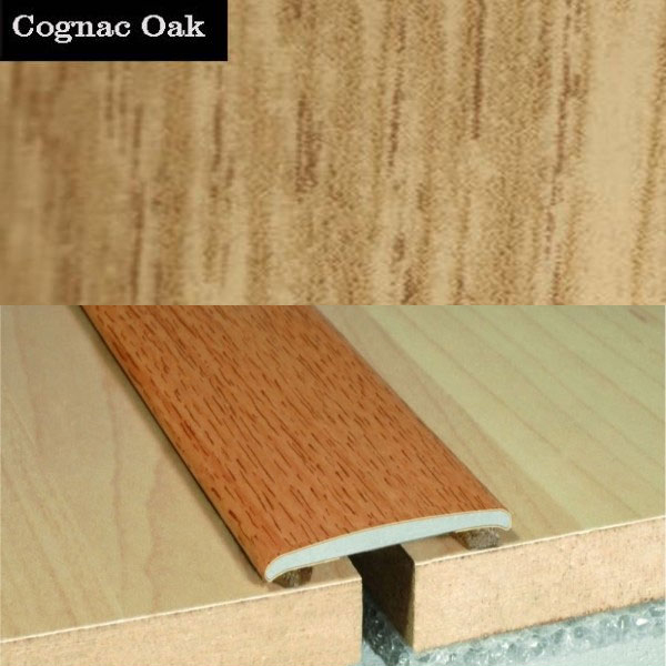 Flat Aluminium Self Adhesive Wood Effect Door Thresholds 