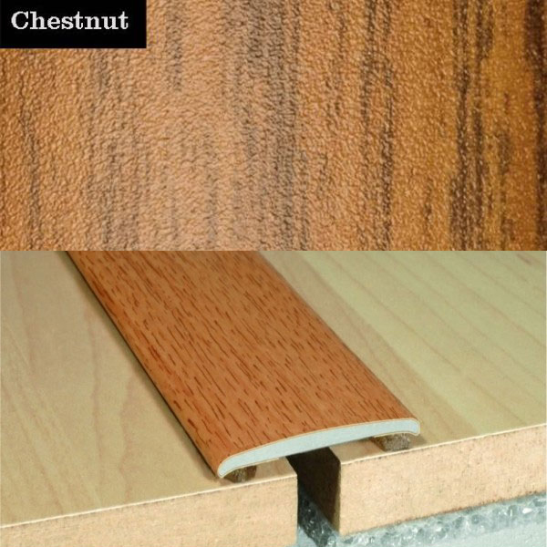 Flat Aluminium Self Adhesive Wood Effect Door Thresholds 