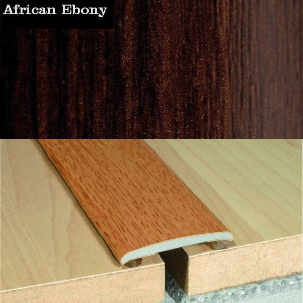 Flat Aluminium Self Adhesive Wood Effect Door Thresholds 