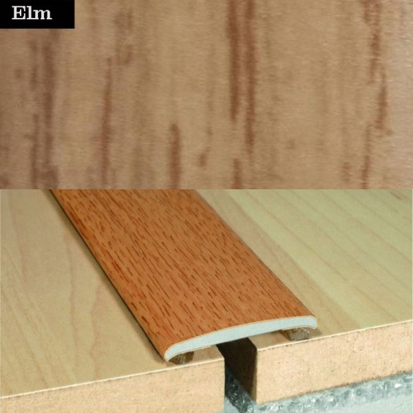 Flat Aluminium Self Adhesive Wood Effect Door Thresholds 