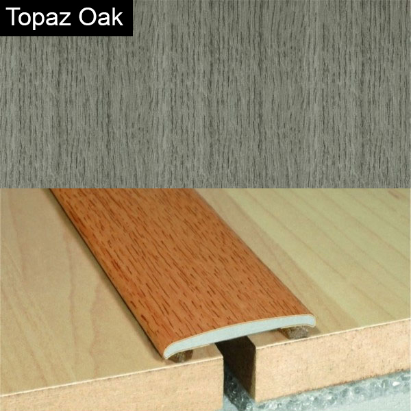 Flat Aluminium Self Adhesive Wood Effect Door Thresholds 