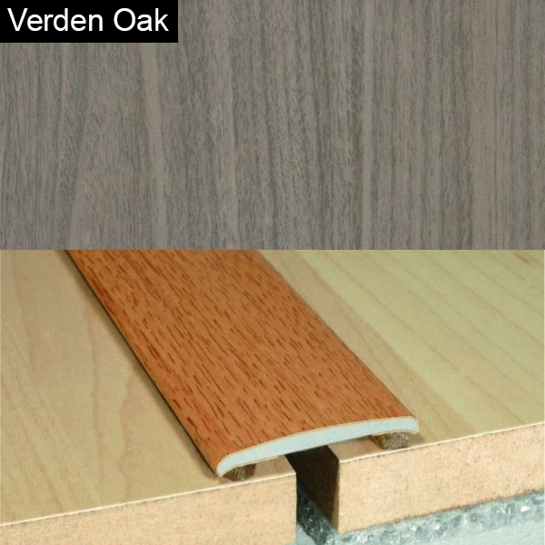 Flat Aluminium Self Adhesive Wood Effect Door Thresholds 