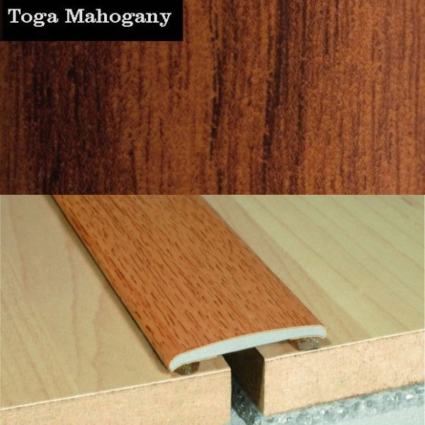 Flat Aluminium Self Adhesive Wood Effect Door Thresholds 