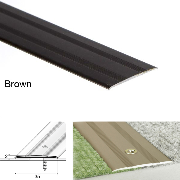 Aluminum Heavy Duty Door Threshold For Carpet Flooring