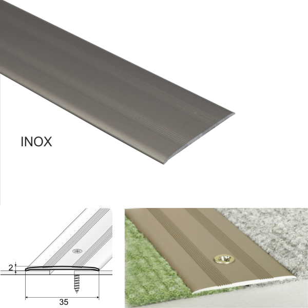 Aluminum Heavy Duty Door Threshold For Carpet Flooring