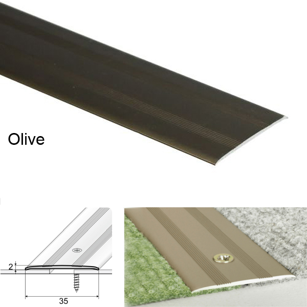 Aluminum Heavy Duty Door Threshold For Carpet Flooring