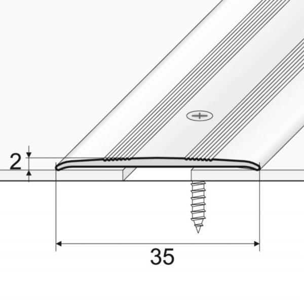 Aluminum Heavy Duty Door Threshold For Carpet Flooring