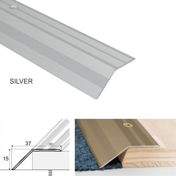 Non Slip Aluminium Door Floor Trim Carpet Thresholds Ramp