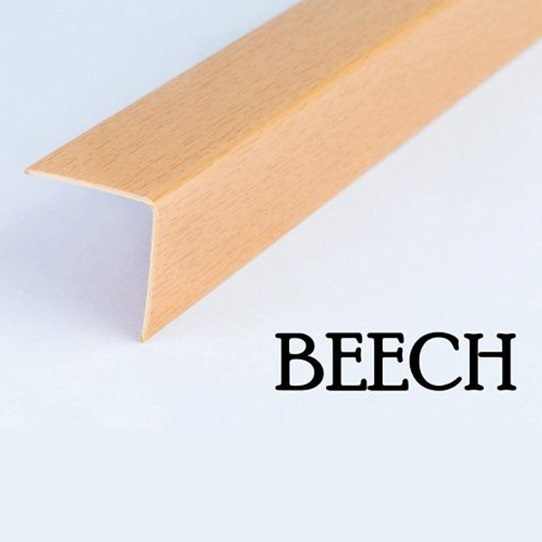 PVC Plastic Wood Effect Corner Angle Trim Wall Corner Guard Edge Protector 