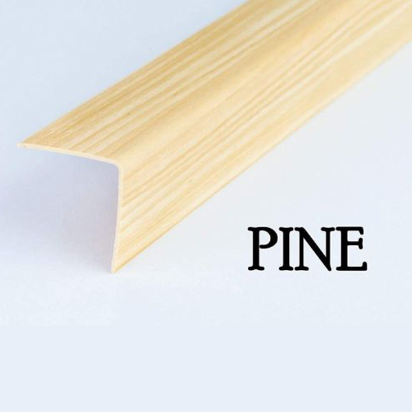 PVC Plastic Wood Effect Corner Angle Trim Wall Corner Guard Edge Protector 