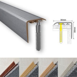 30mm x 30mm Anti-Slip UPVC Stair Nosing for Stair Treads