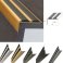 36mm x 20mm Aluminium Non Slip Stair Nosing Edge Trim With Rubber Inserts