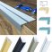 40mm x 20mm Anti Non Slip Stair Nosing Aluminium Edge Rubust Trim Drilled Carpet Guard