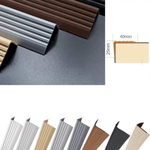 Self Adhesive Bullnose Stair Nosing Highly Flexible Rubber Angle Step Edge Trim