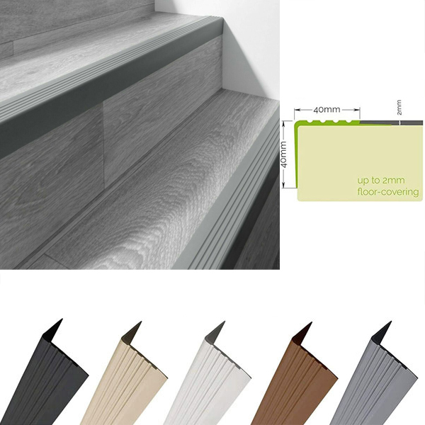 Non Slip Stair Nosing Bullnose Stair Nosing Rubber Angle Step Edge