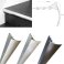 TVB Anodised Aluminium Bull Nose LVT Stair Nosing Edge Profile For 5mm Flooring