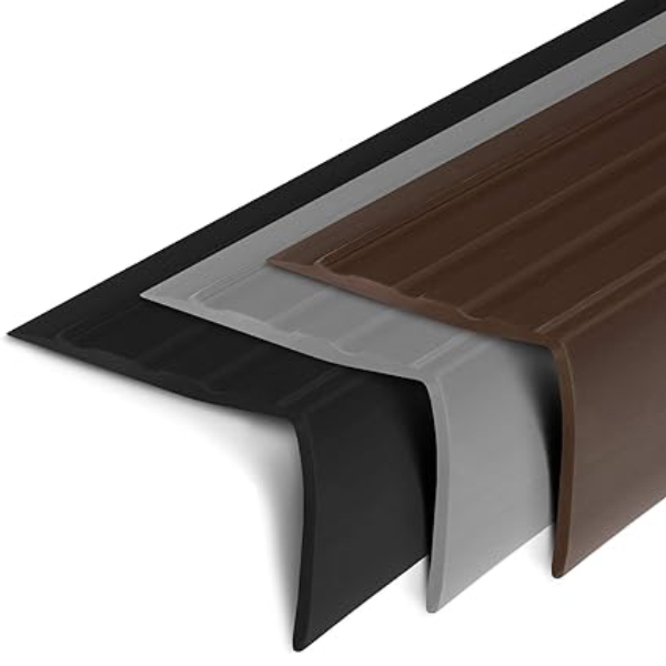 L Shape PVC Stair Nosing Profile in Elegant Stair Protection for Laminate, Parquet, Tiles or Carpet