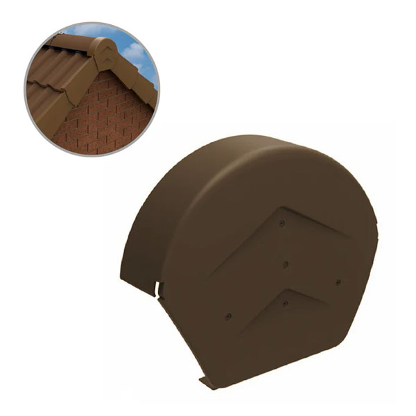 Round Ridge End Dry Verge Units Roof Kit 