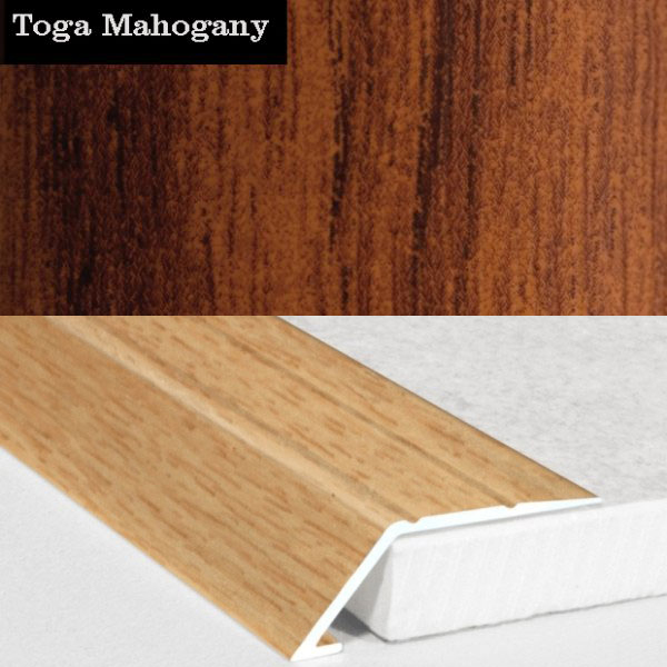 Aluminium Wood Effect Self Adhesive Door Threshold Ramp