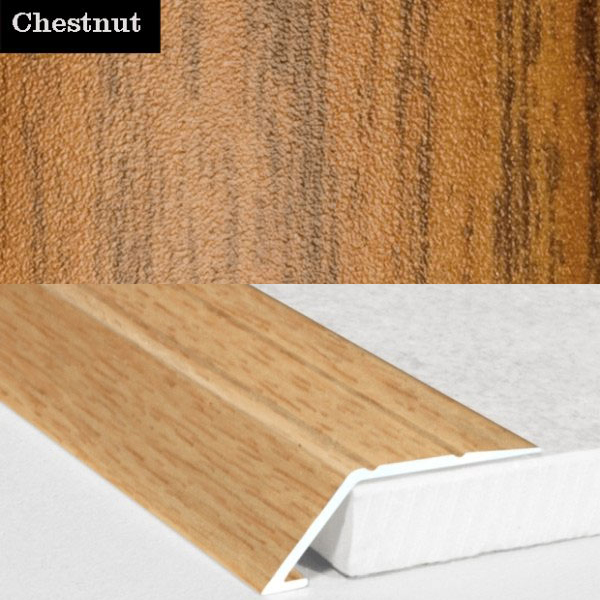 Aluminium Wood Effect Self Adhesive Door Threshold Ramp