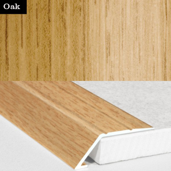 Aluminium Wood Effect Self Adhesive Door Threshold Ramp