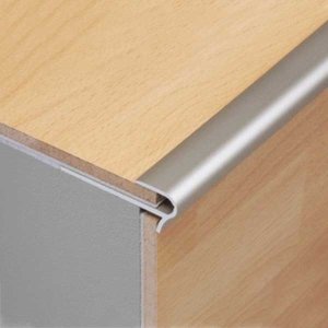 Anodised Step Floor Aluminium Stair Nosing Edge Trim for 14 to 16mm Floor