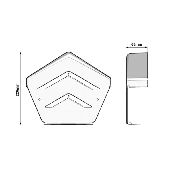 Square Dry Verge PVC Roof Kit