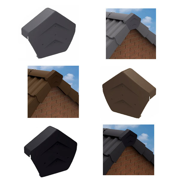 Square Ridge End Dry Verge Units Roof Kit