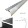 TVB Anodised Aluminium Bull Nose LVT Stair Nosing Edge Profile For 5mm Flooring